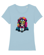 Power Lion Tricou mânecă scurtă guler larg fitted Damă Expresser