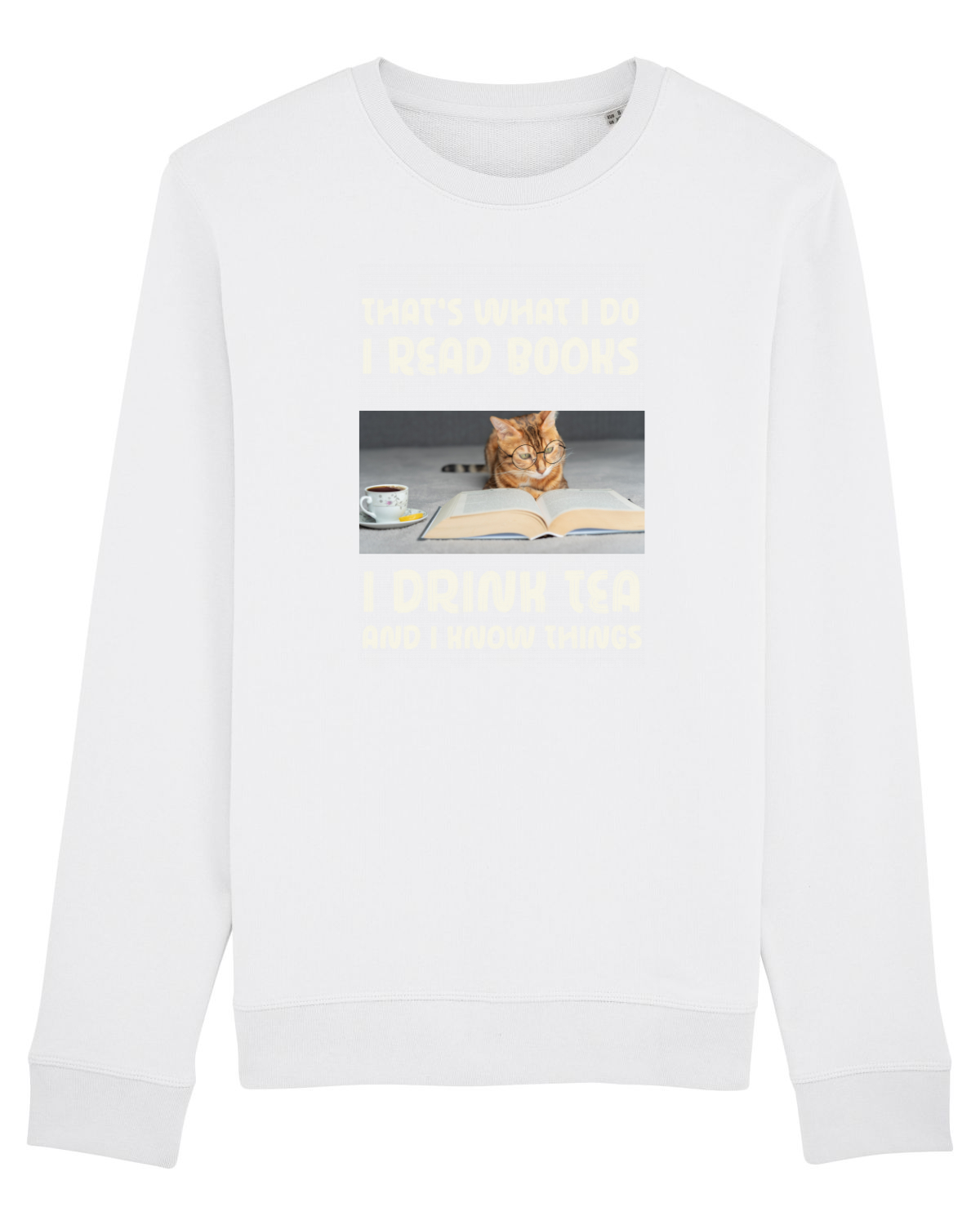 Bluză mânecă lungă Unisex Rise White