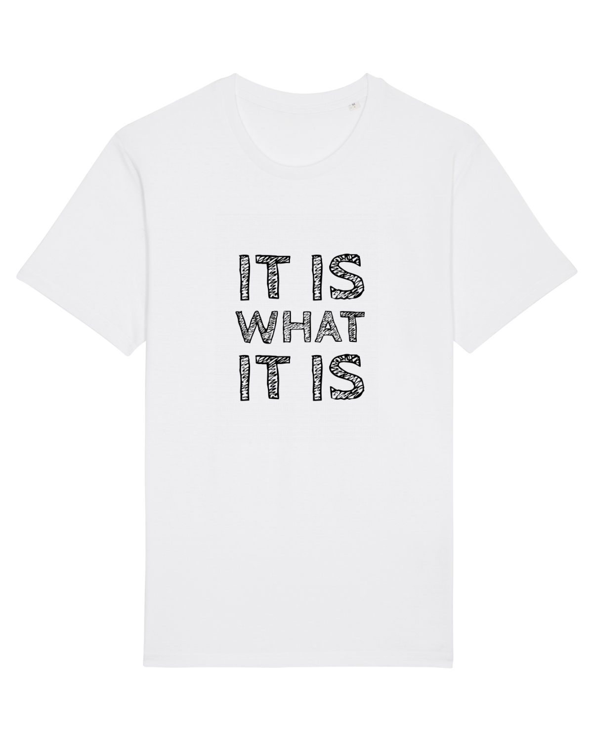 Tricou mânecă scurtă Unisex Rocker White