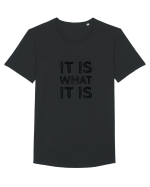 It is what it is Tricou mânecă scurtă guler larg Bărbat Skater