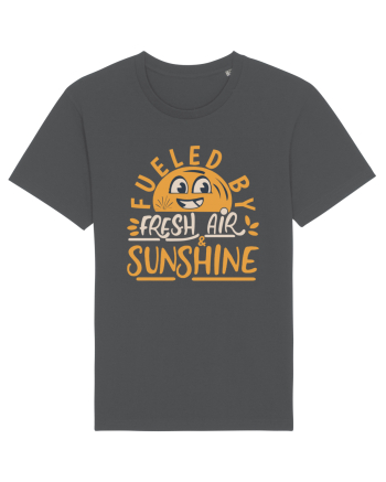 Fueled By Fresh Air And Sunshine (hand drawn) Anthracite