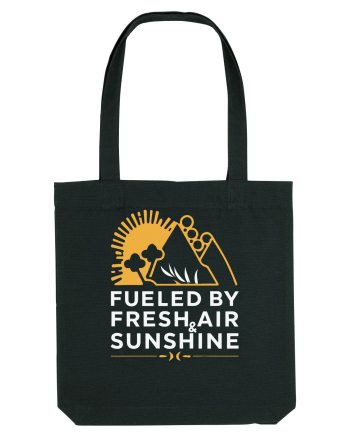 Fueled By Fresh Air And Sunshine (mountain) Black