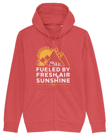 Fueled By Fresh Air And Sunshine (mountain) Carmine Red