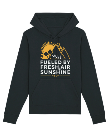 Fueled By Fresh Air And Sunshine (mountain) Black
