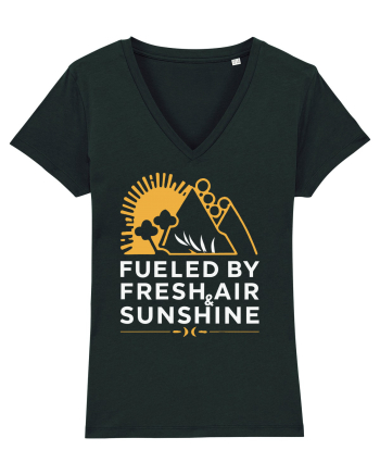 Fueled By Fresh Air And Sunshine (mountain) Black