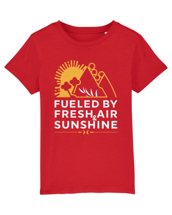 Fueled By Fresh Air And Sunshine (mountain) Red