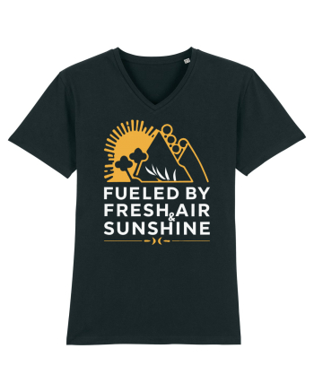 Fueled By Fresh Air And Sunshine (mountain) Black