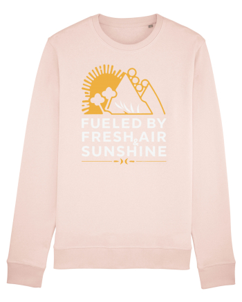 Fueled By Fresh Air And Sunshine (mountain) Candy Pink