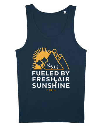 Fueled By Fresh Air And Sunshine (mountain) Navy