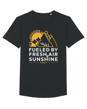 Fueled By Fresh Air And Sunshine (mountain) Black