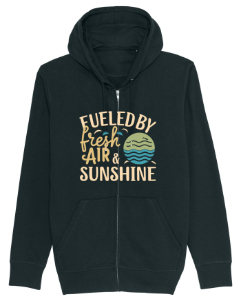 Fueled By Fresh Air And Sunshine (wave) Black