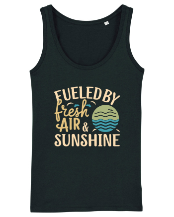 Fueled By Fresh Air And Sunshine (wave) Black