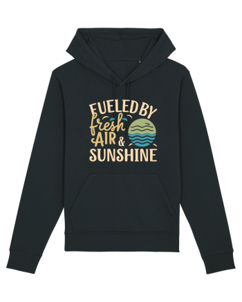 Fueled By Fresh Air And Sunshine (wave) Black