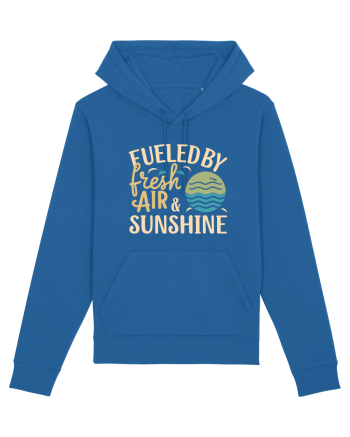 Fueled By Fresh Air And Sunshine (wave) Royal Blue