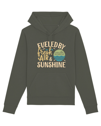 Fueled By Fresh Air And Sunshine (wave) Khaki