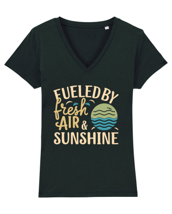 Fueled By Fresh Air And Sunshine (wave) Black