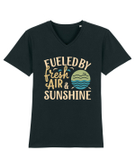 Fueled By Fresh Air And Sunshine (wave) Tricou mânecă scurtă guler V Bărbat Presenter