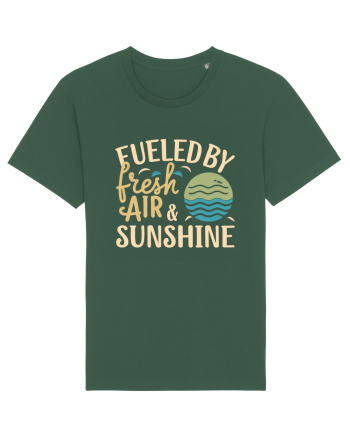 Fueled By Fresh Air And Sunshine (wave) Bottle Green