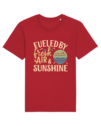 Fueled By Fresh Air And Sunshine (wave) Red