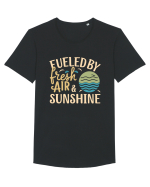 Fueled By Fresh Air And Sunshine (wave) Tricou mânecă scurtă guler larg Bărbat Skater