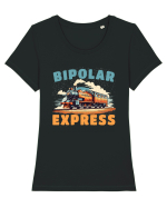Bipolar Express Tricou mânecă scurtă guler larg fitted Damă Expresser