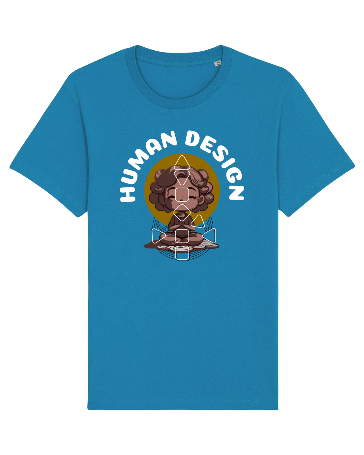 Tricou mânecă scurtă Unisex Rocker Azur