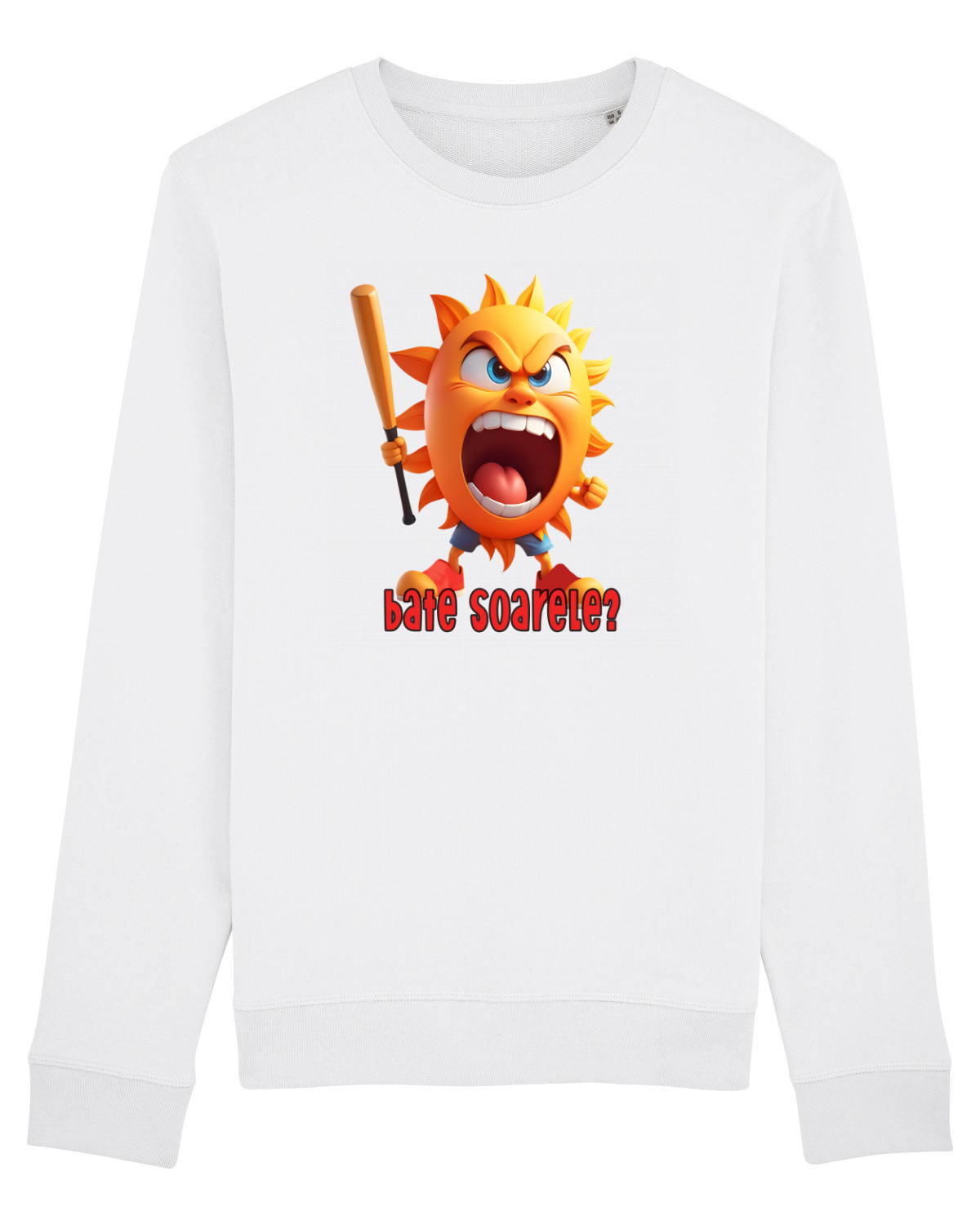 Bluză mânecă lungă Unisex Rise White