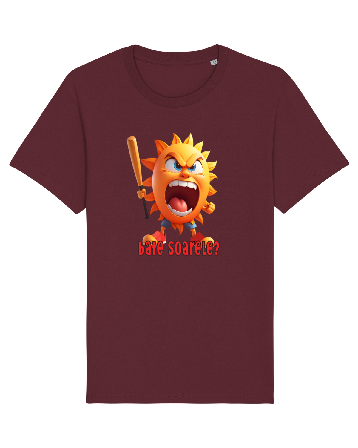 Tricou mânecă scurtă Unisex Rocker Burgundy