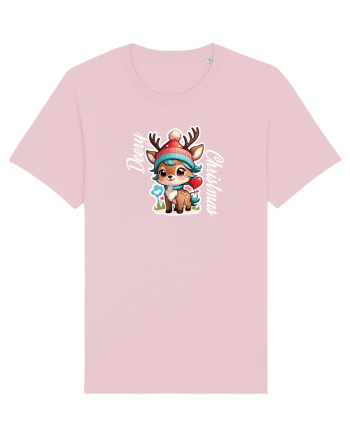 Deery  Christmas Cotton Pink