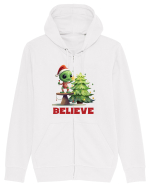 cu extraterestrii de Craciun - Believe Hanorac cu fermoar Unisex Connector