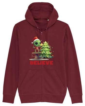 cu extraterestrii de Craciun - Believe Burgundy