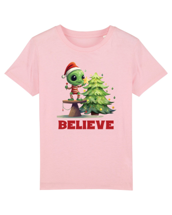 cu extraterestrii de Craciun - Believe Cotton Pink