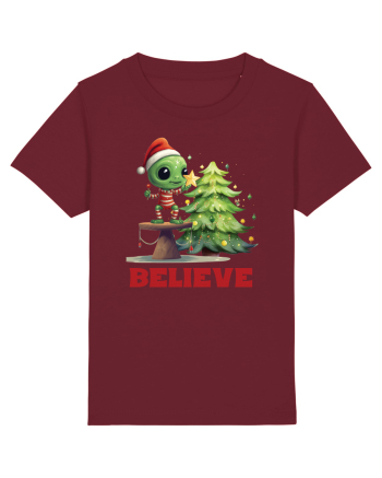 cu extraterestrii de Craciun - Believe Burgundy