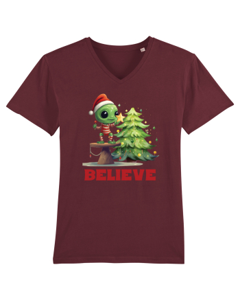 cu extraterestrii de Craciun - Believe Burgundy