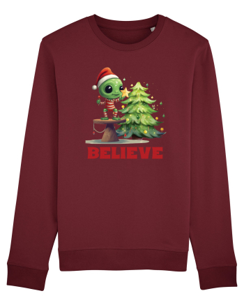 cu extraterestrii de Craciun - Believe Burgundy