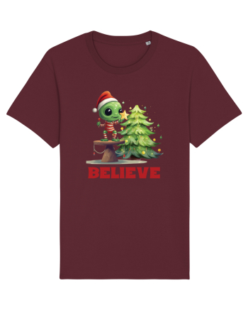 cu extraterestrii de Craciun - Believe Burgundy