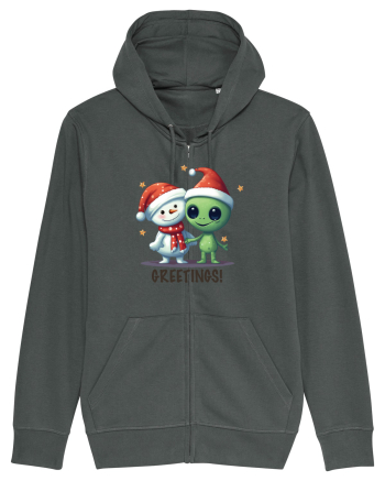 cu extraterestrii de Craciun - Greetings from Outer Christmas Anthracite