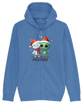 cu extraterestrii de Craciun - Greetings from Outer Christmas Bright Blue
