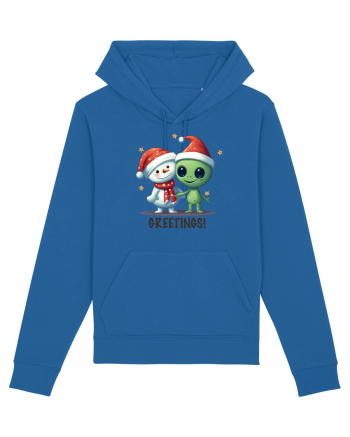 cu extraterestrii de Craciun - Greetings from Outer Christmas Royal Blue