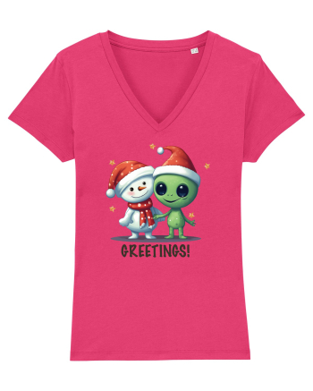 cu extraterestrii de Craciun - Greetings from Outer Christmas Raspberry