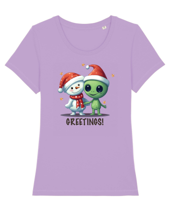 cu extraterestrii de Craciun - Greetings from Outer Christmas Lavender Dawn