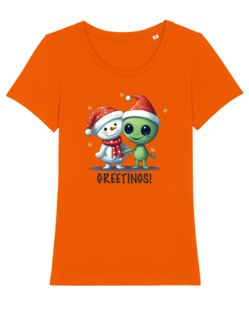 cu extraterestrii de Craciun - Greetings from Outer Christmas Bright Orange