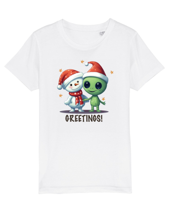 cu extraterestrii de Craciun - Greetings from Outer Christmas White