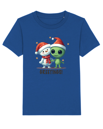 cu extraterestrii de Craciun - Greetings from Outer Christmas Majorelle Blue