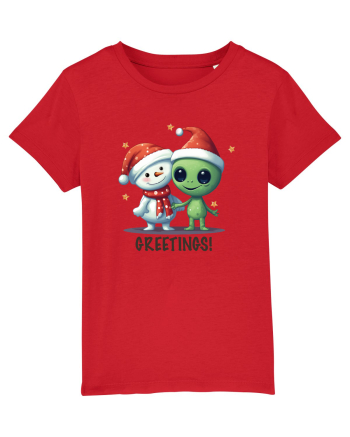 cu extraterestrii de Craciun - Greetings from Outer Christmas Red