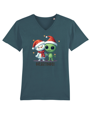 cu extraterestrii de Craciun - Greetings from Outer Christmas Stargazer