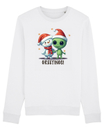 cu extraterestrii de Craciun - Greetings from Outer Christmas Bluză mânecă lungă Unisex Rise