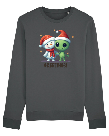 cu extraterestrii de Craciun - Greetings from Outer Christmas Anthracite