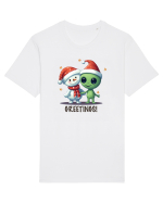 cu extraterestrii de Craciun - Greetings from Outer Christmas Tricou mânecă scurtă Unisex Rocker