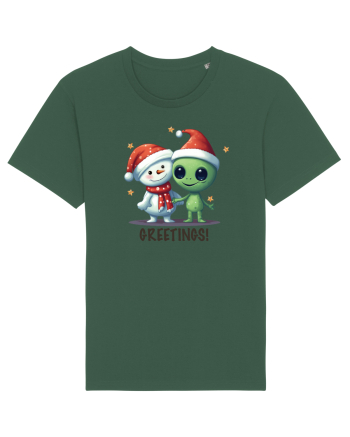 cu extraterestrii de Craciun - Greetings from Outer Christmas Bottle Green